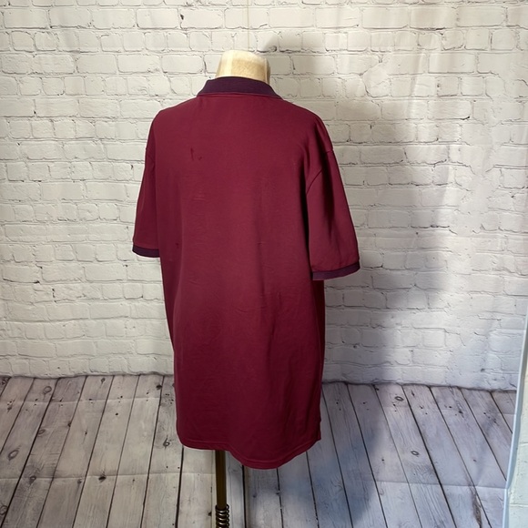 Old navy polo size large burgundy Built in flex - Picture 5 of 7